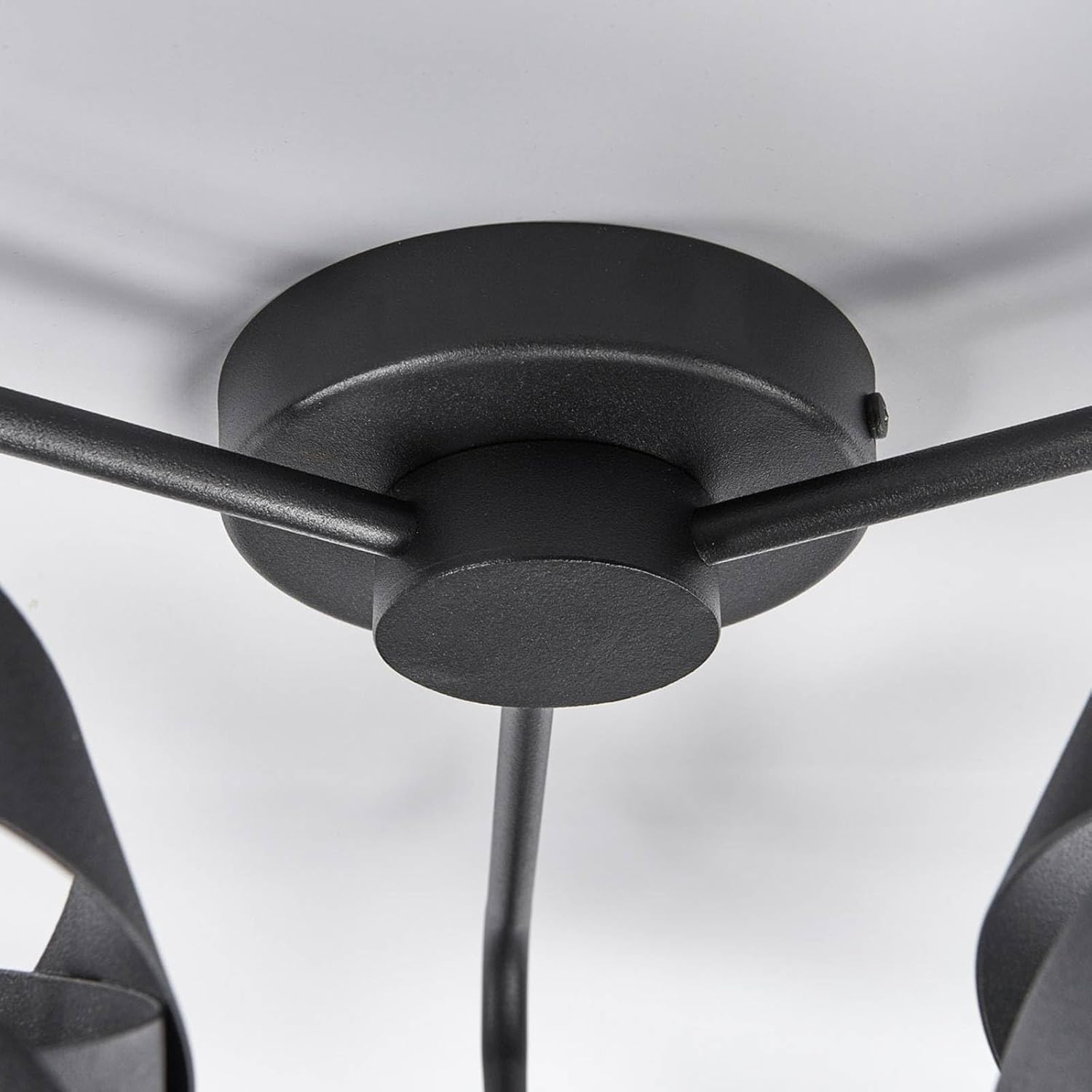 Euluna Deckenlampe Tornado (Modern) in Schwarz aus Metall (3 flammig, E14) - Deckenleuchte Lampe Wohnzimmerleuchte