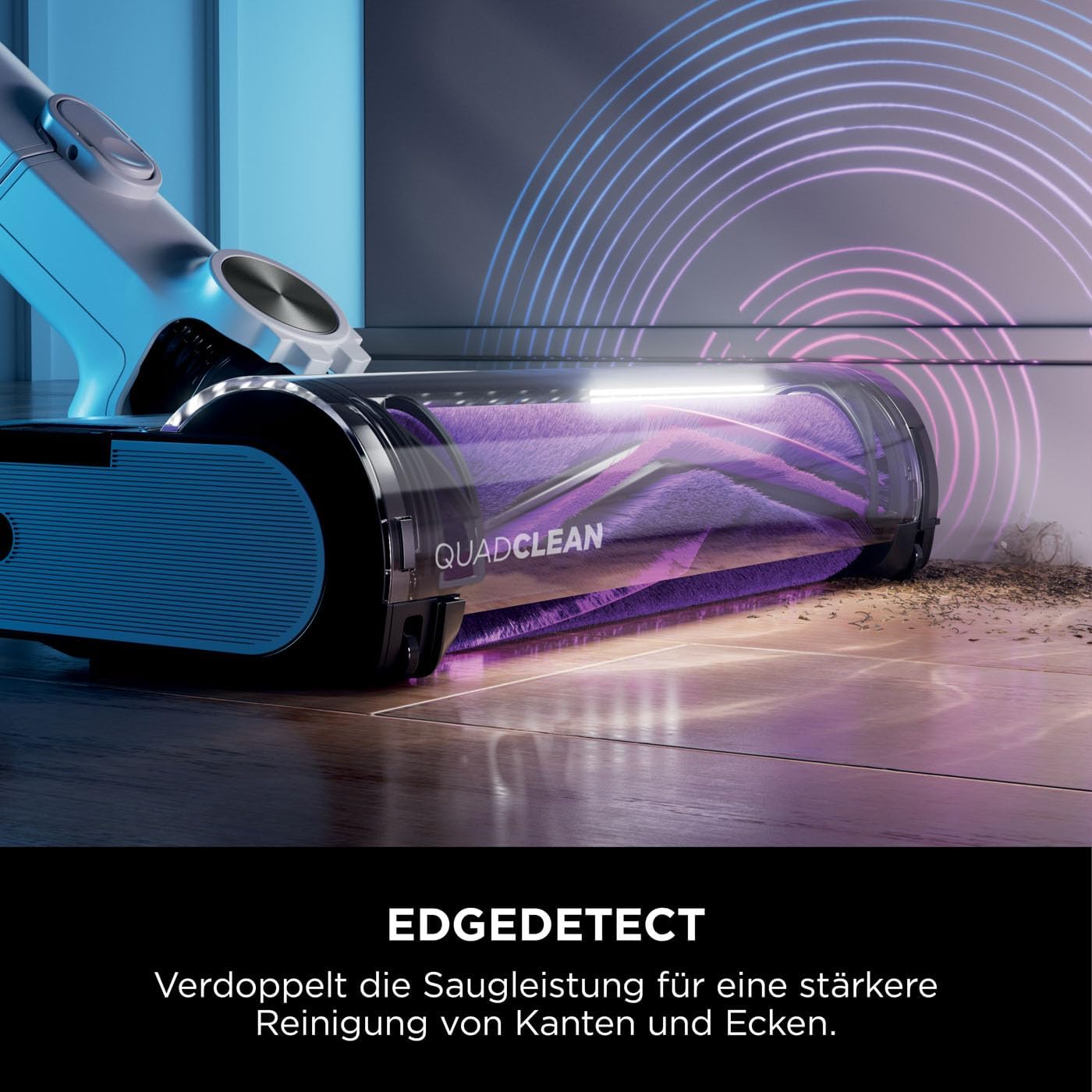 Shark Detect Pro kabelloser Akku-Staubsauger mit FloorDetect, 2L Auto-Empty System, 60 Minuten Laufzeit, leicht, flexibel, Anti-Hair-Wrap-Staubsauger kabellos mit Fugendüse, Weiß/Bronze IW3611EUN