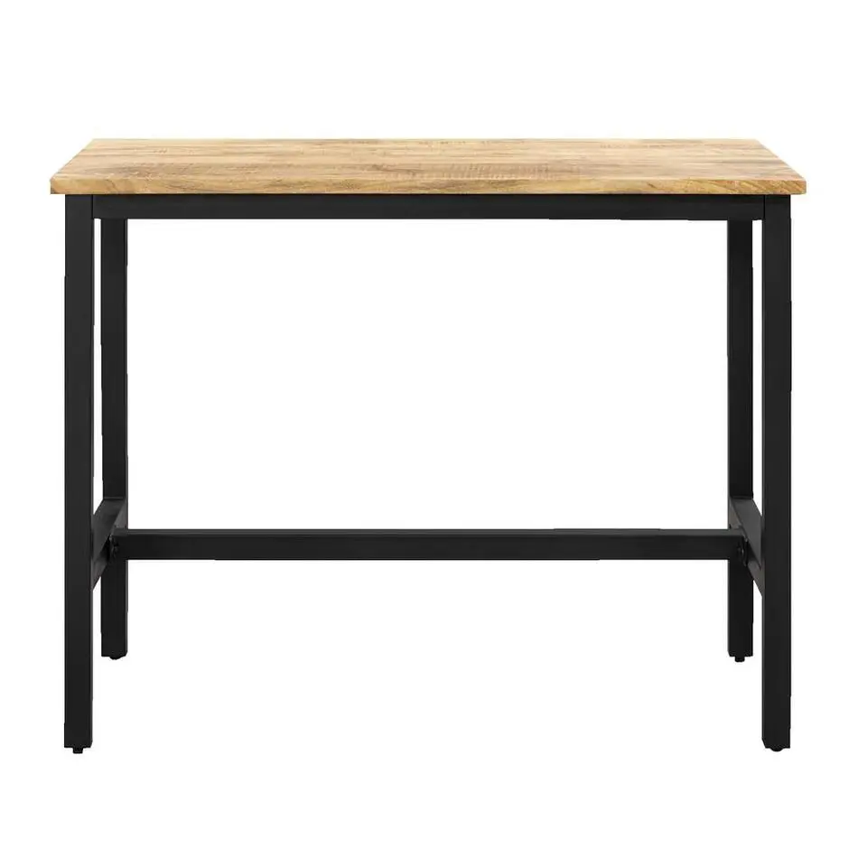 Bartafel Kyan - zwart/naturel - 105x137x67 cm