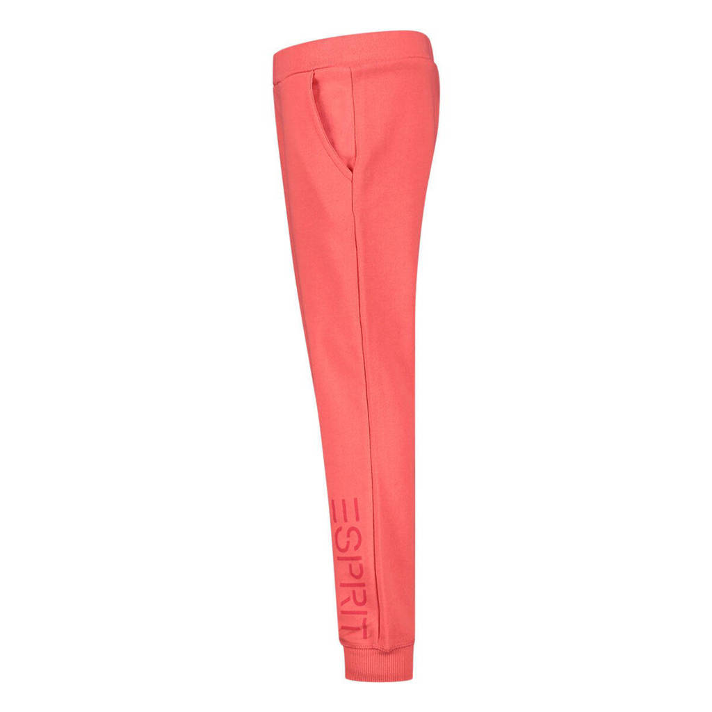 ESPRIT joggingbroek met logo oranjeroze