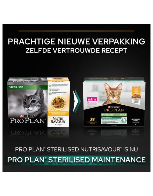 Pro Plan Cat Nutri Savour Sterilised Multipack - Kattenvoer - Kip 10x85 g