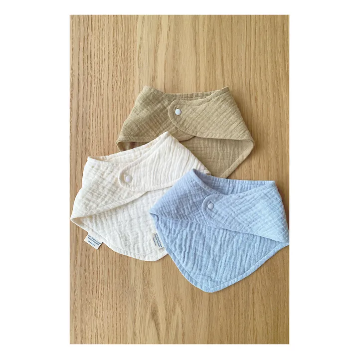 Soft Spot Bavoirs bandana en coton bio - Set de 3 | Dream