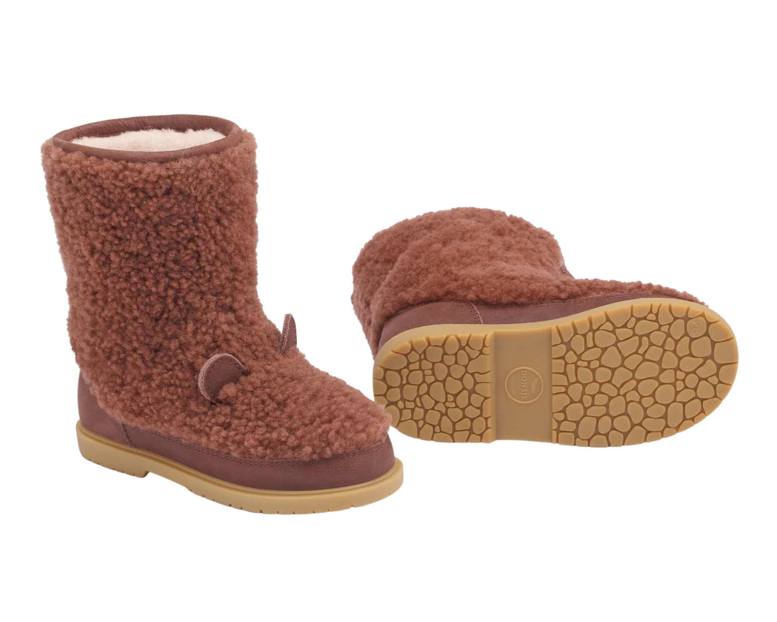 Irfi Boots | Bear | Brown Curly Sheep Wool