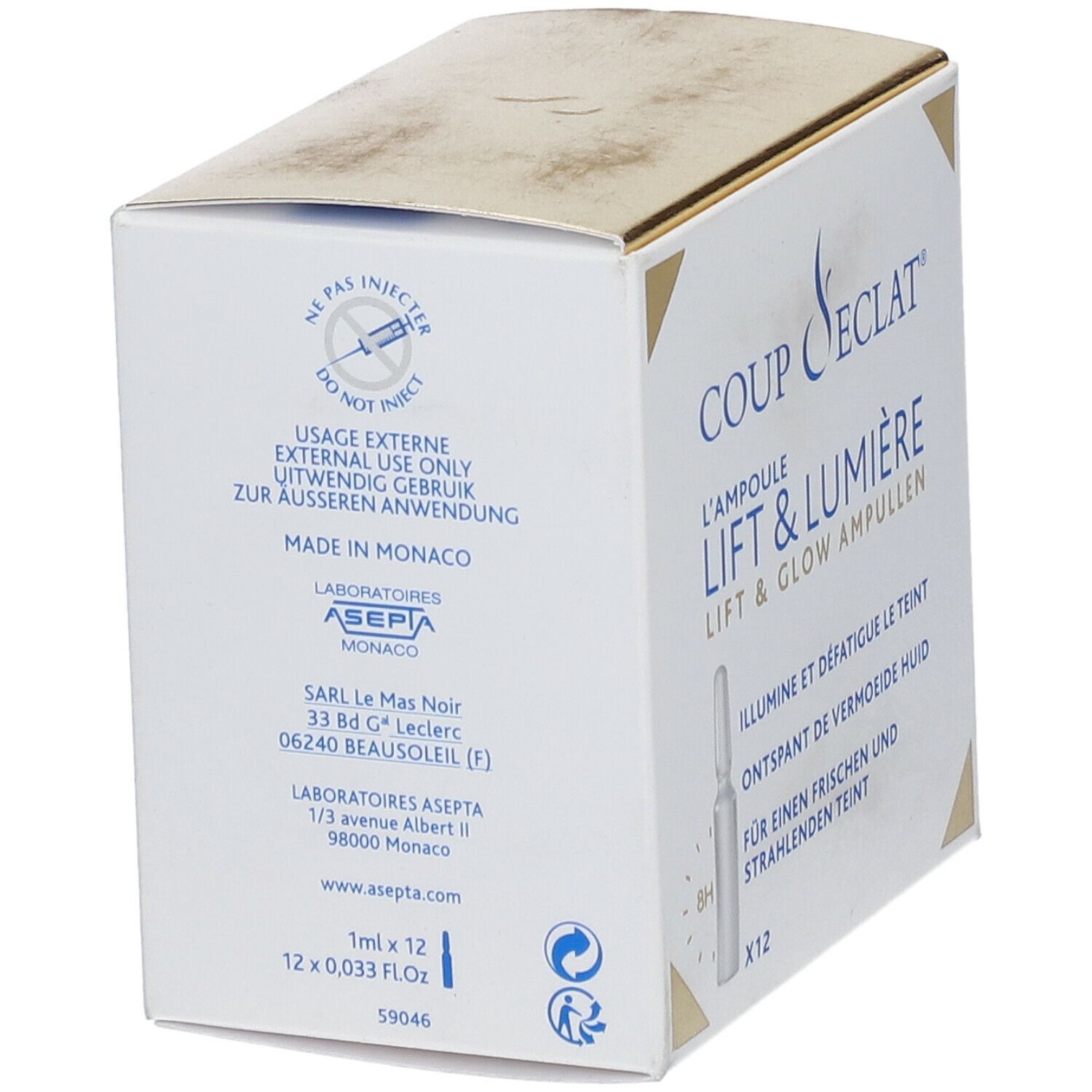 Coup d'Éclat® Lift & Glow Ampullen