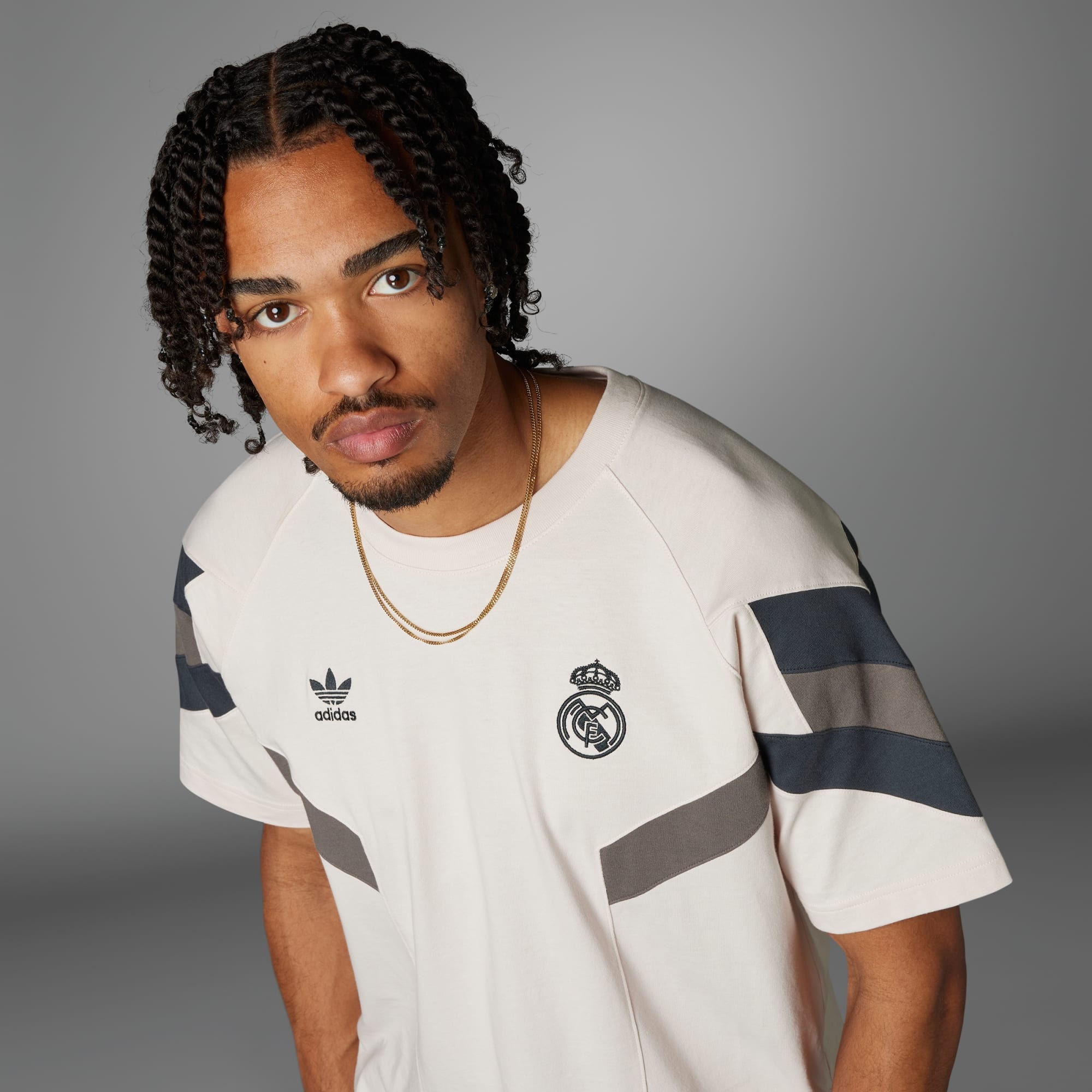Real Madrid Originals Tee Herre Putty Mauve/Grey