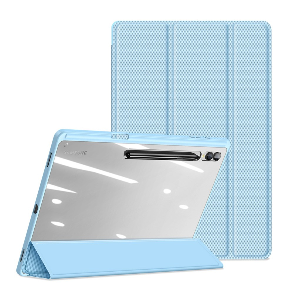 Samsung Galaxy Tab S10 Ultra Leder Tasche Smart Cover Schutzhülle - Blau