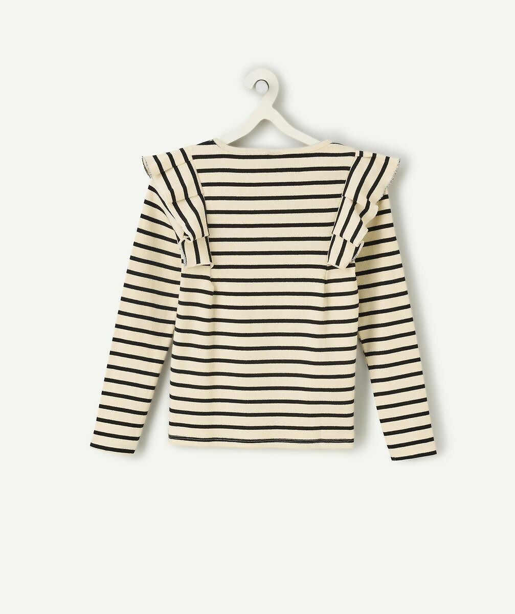 TAPE A L'OEIL<br>Camiseta listrada de manga comprida 3-12 anos