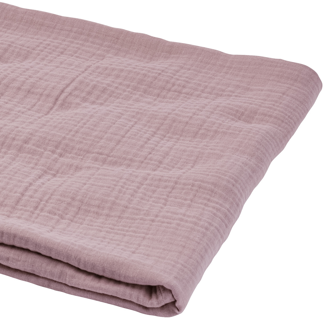 Topolino Pure Collection Musselin-Decke in Unifarben rosa