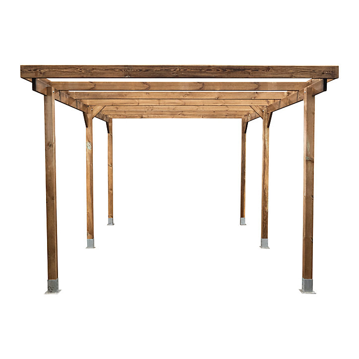 Carport en bois sans toit 3x5m Stelmet