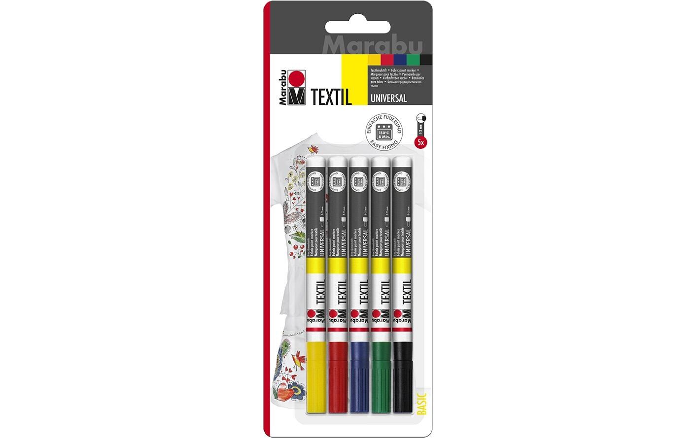 Textilmarker Painter 5 StückTextilmarker-Set