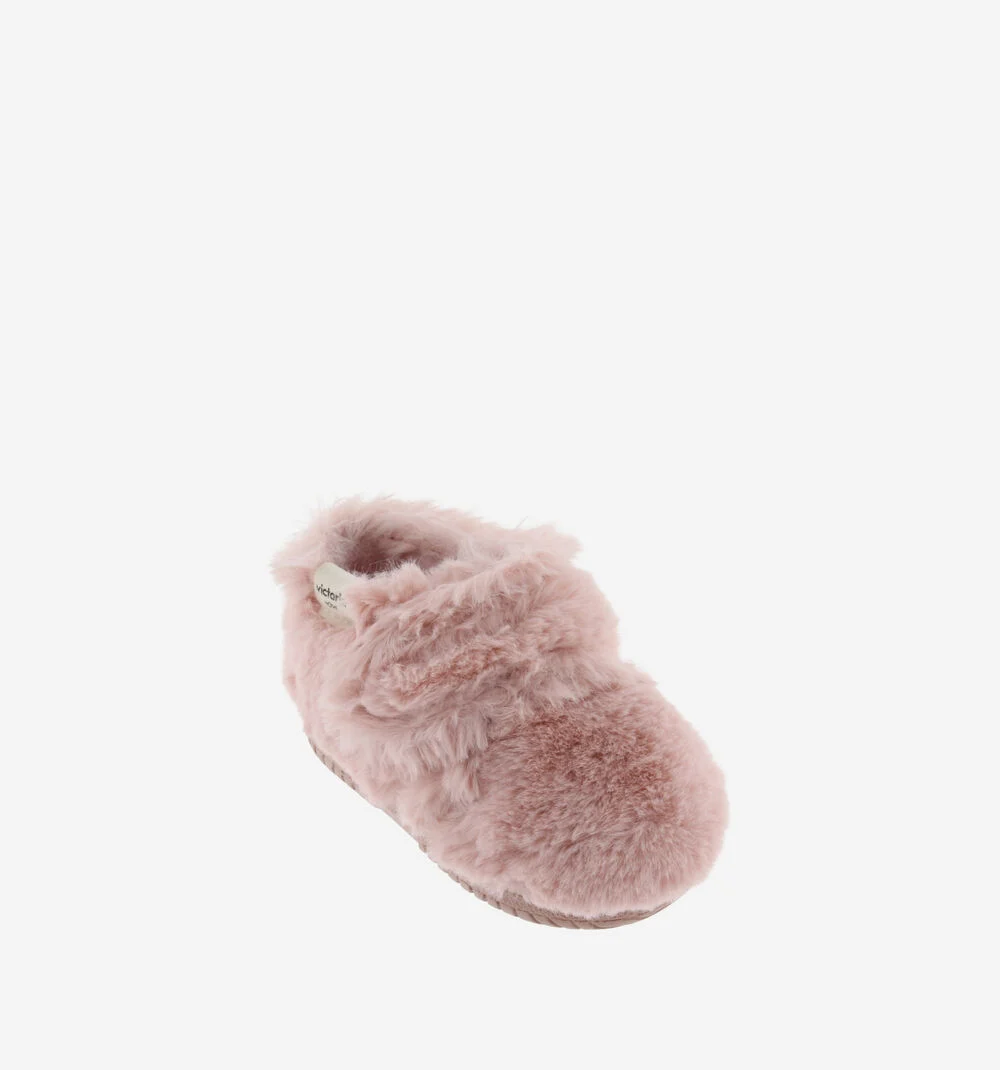 OJALÁ MAISON FOURRURE DOUCE Pantoufles pour enfants ROSA