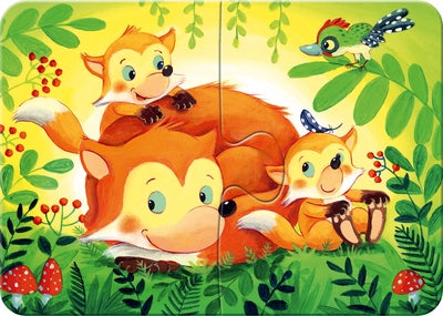 Ravensburger My First Puzzles Forest Animal Fun Puslespill 4-in-1