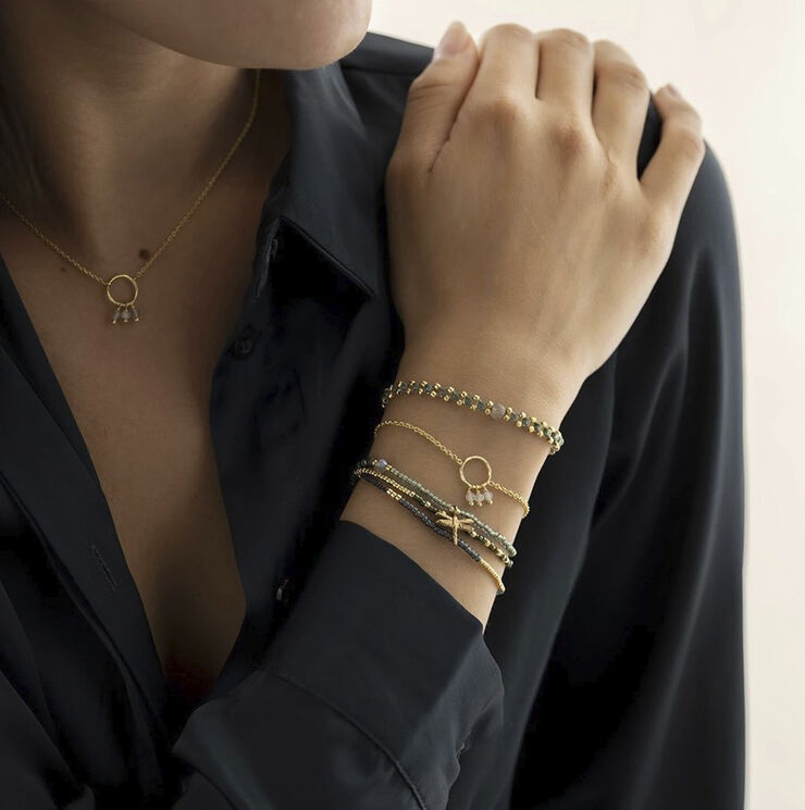 A Beautiful Story Eternal Labradorite Bracelet GC Gold