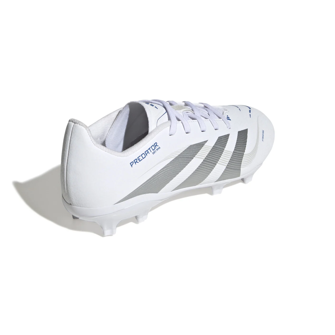 Adidas Predator League Gras / Kunstgras Voetbalschoenen (MG) Kids Wit Zilver Blauw