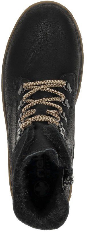 Rieker Veterschoenen Hoog zwart