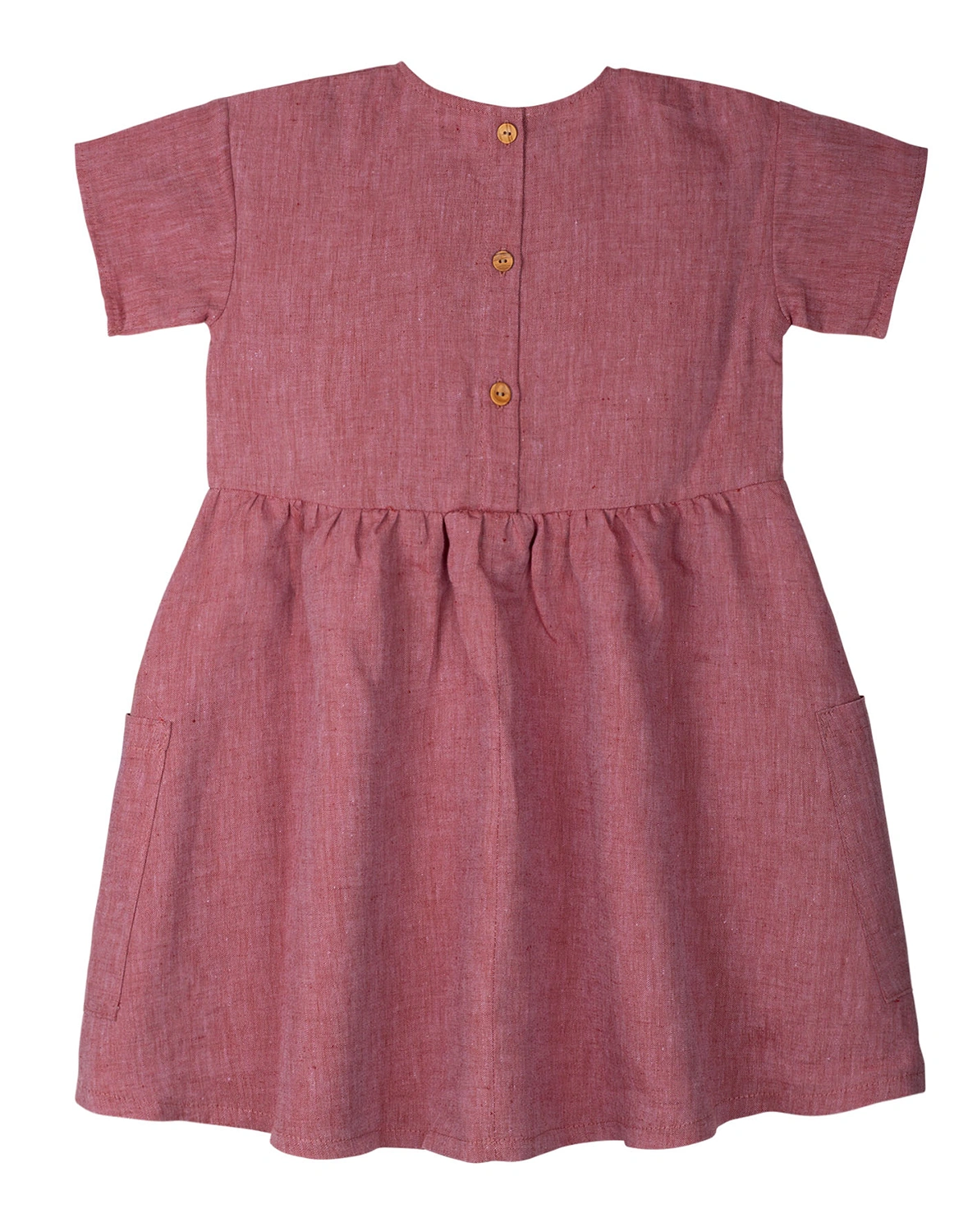 Leinen-Kleid NATURE in mauve