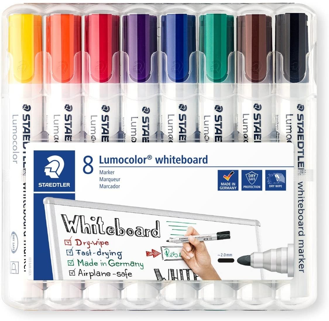 STAEDTLER whiteboardmarkers Lumocolor set van 8