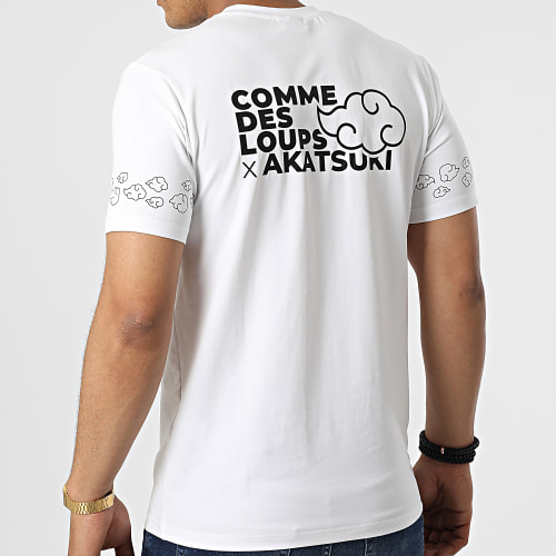 Tee Shirt Naruto Akatsuki 001 Blanc