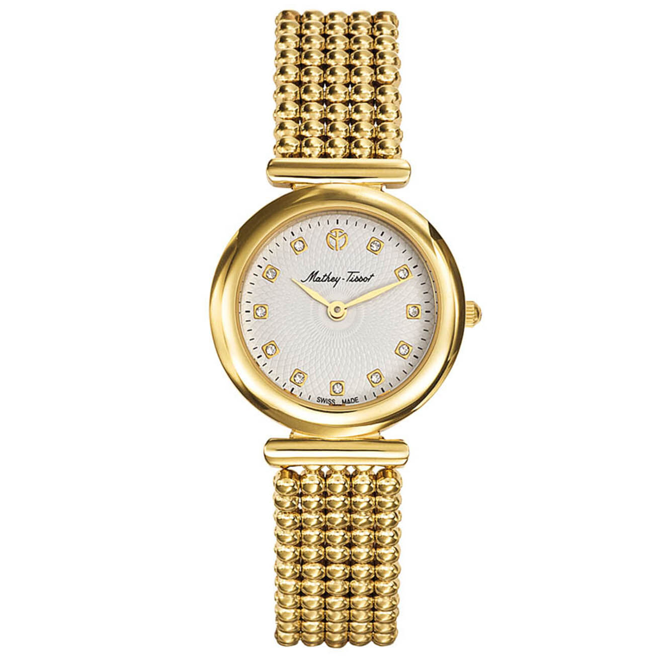 Mathey-Tissot Montre Femme Quartz en Acier Allure dorée
