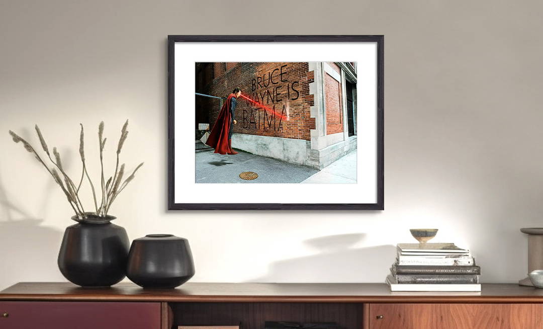 Bruce Wayne Graffiti by Daniel Picard - Darlings - Small Limited Edition. 30x40.
