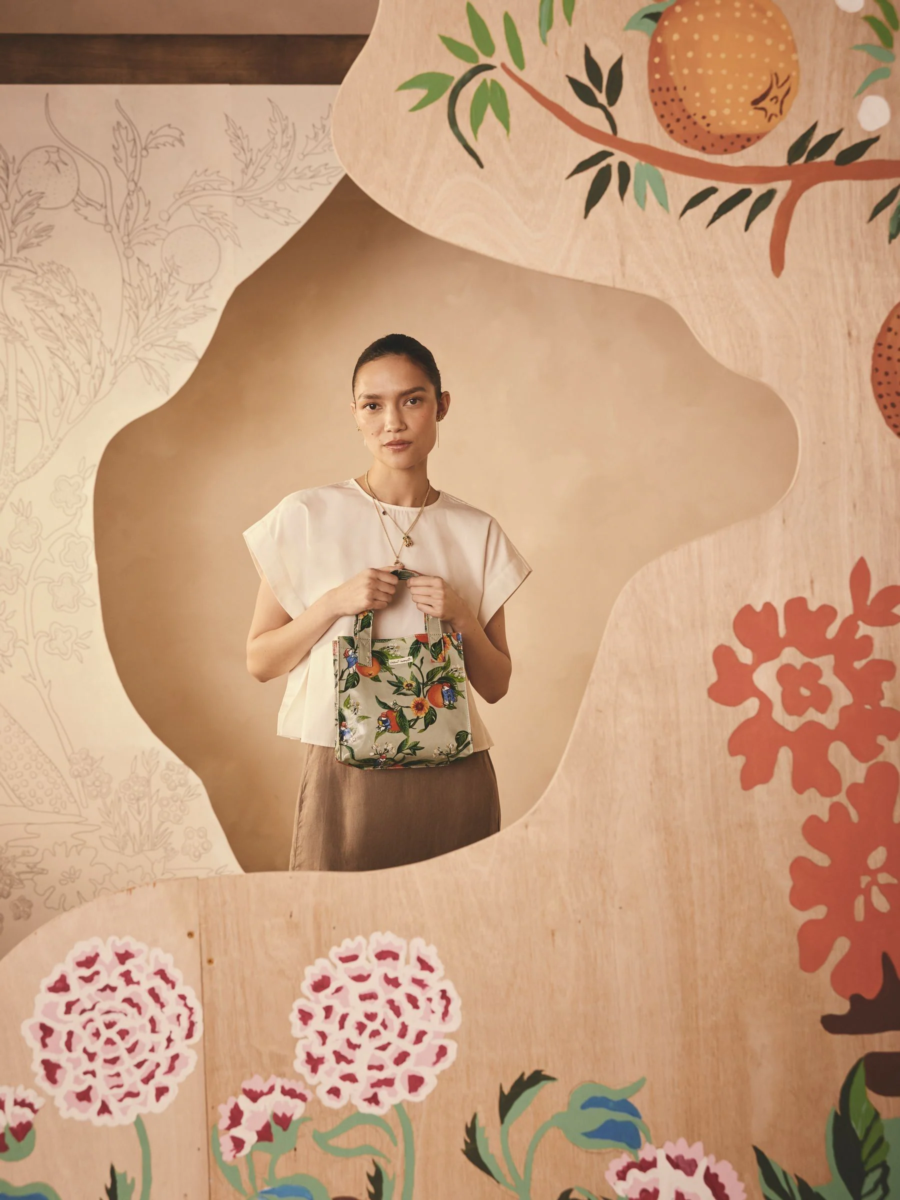 Groene sinaasappels - Cath Kidston Kleine gecoate boekentas