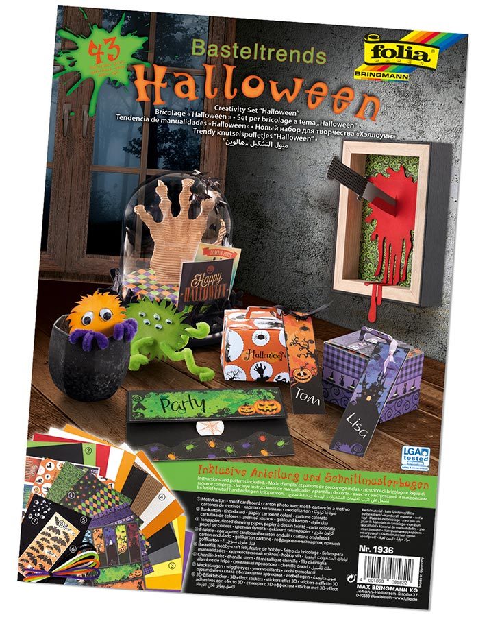 Bastel-Set HALLOWEEN 43-teilig in bunt