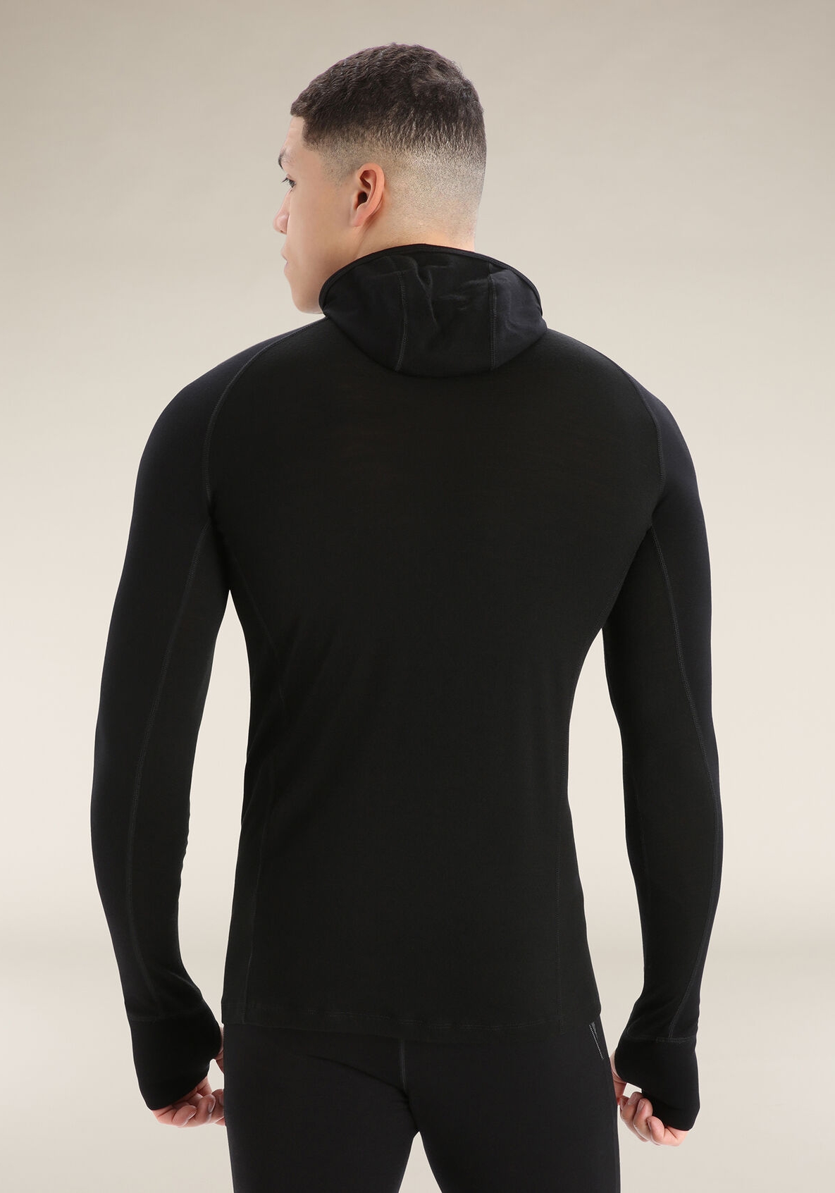 Icebreaker Isolierter Herren-Hoodie ZoneKnit™ Insulated LS Hoodie Black