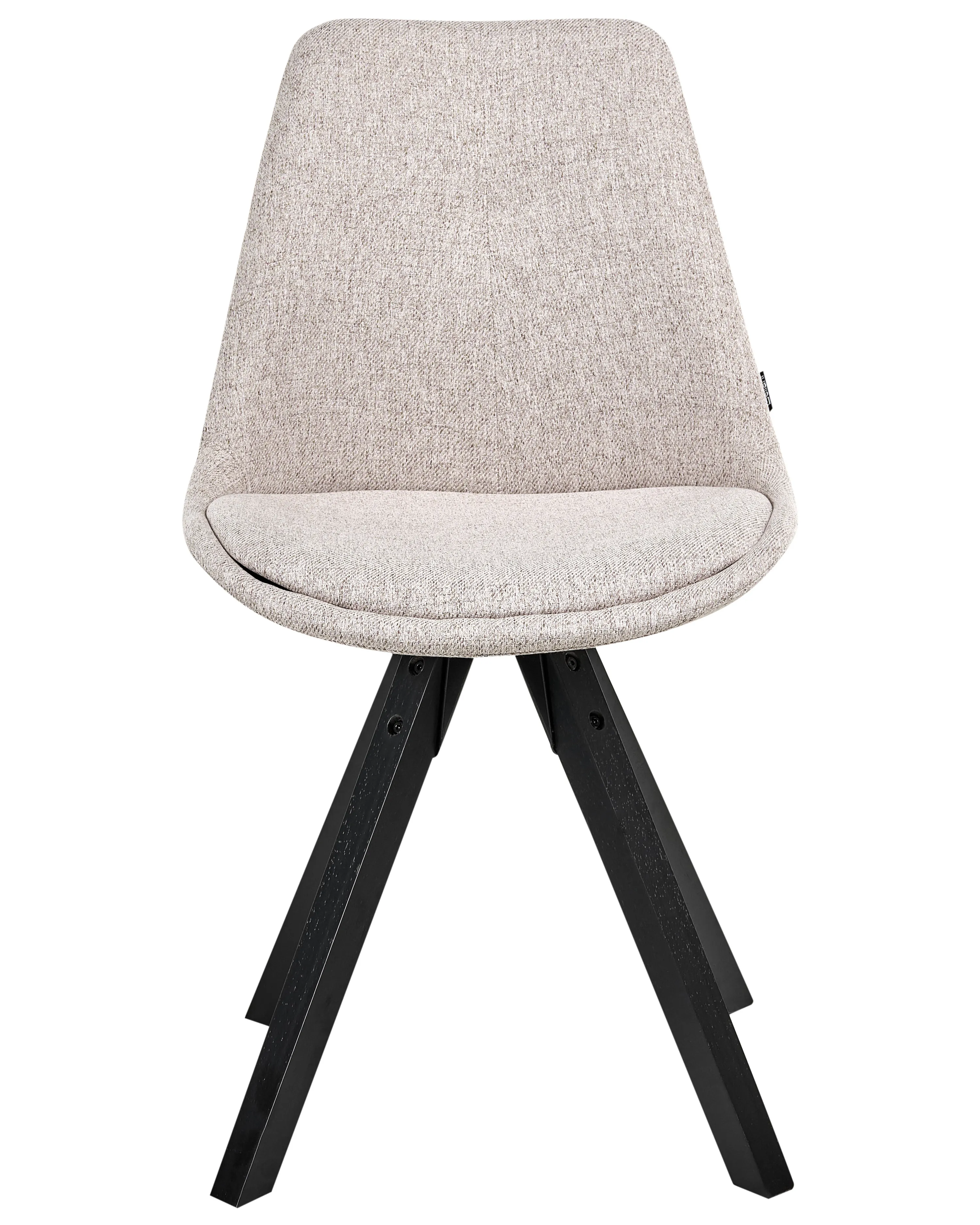 Set van 2 eetkamerstoelen HEDLEY Stof Lichtbruin