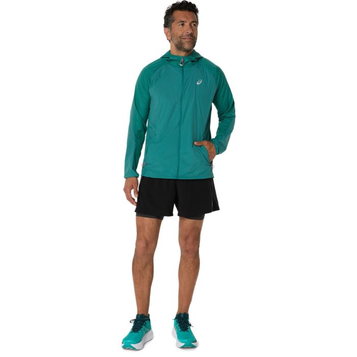 Asics Herre Jakker Road Packable Jacket Grøn