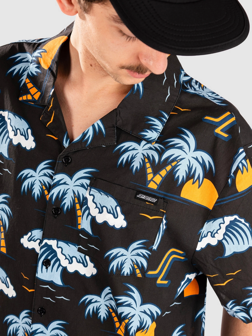 Santa Cruz Paradise Repeat Shirt black/blue