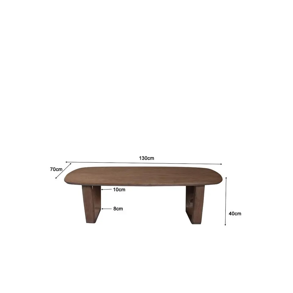 Livingfurn - Salontafel - Cortez 130cm - Bruin
