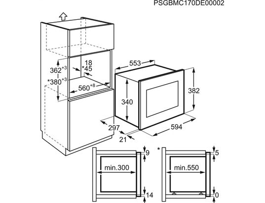 ELECTROLUX - Micro ondes Grill Encastrable KMSD203TMX