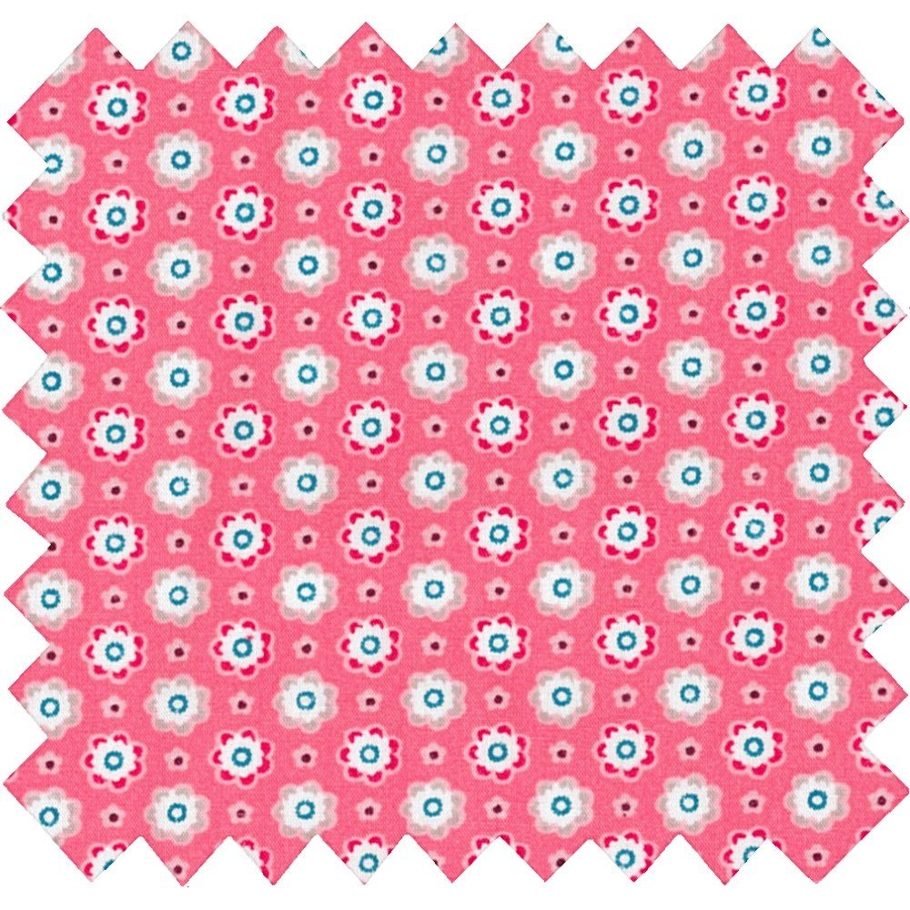Coupon Tissu 50 Cm Fleurette Blush