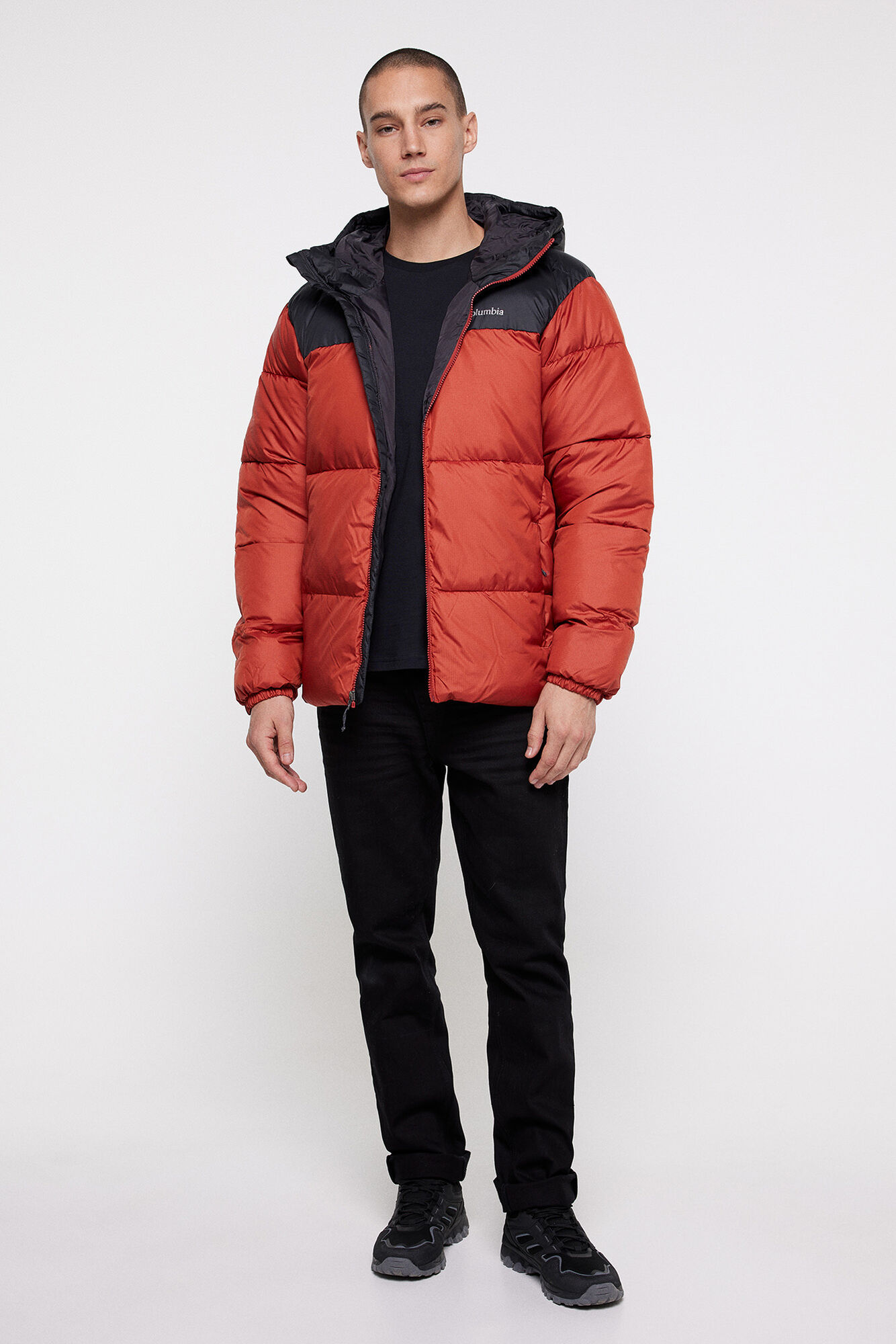 Jaqueta acolchoada masculina Columbia™ Puffect™ com capuz