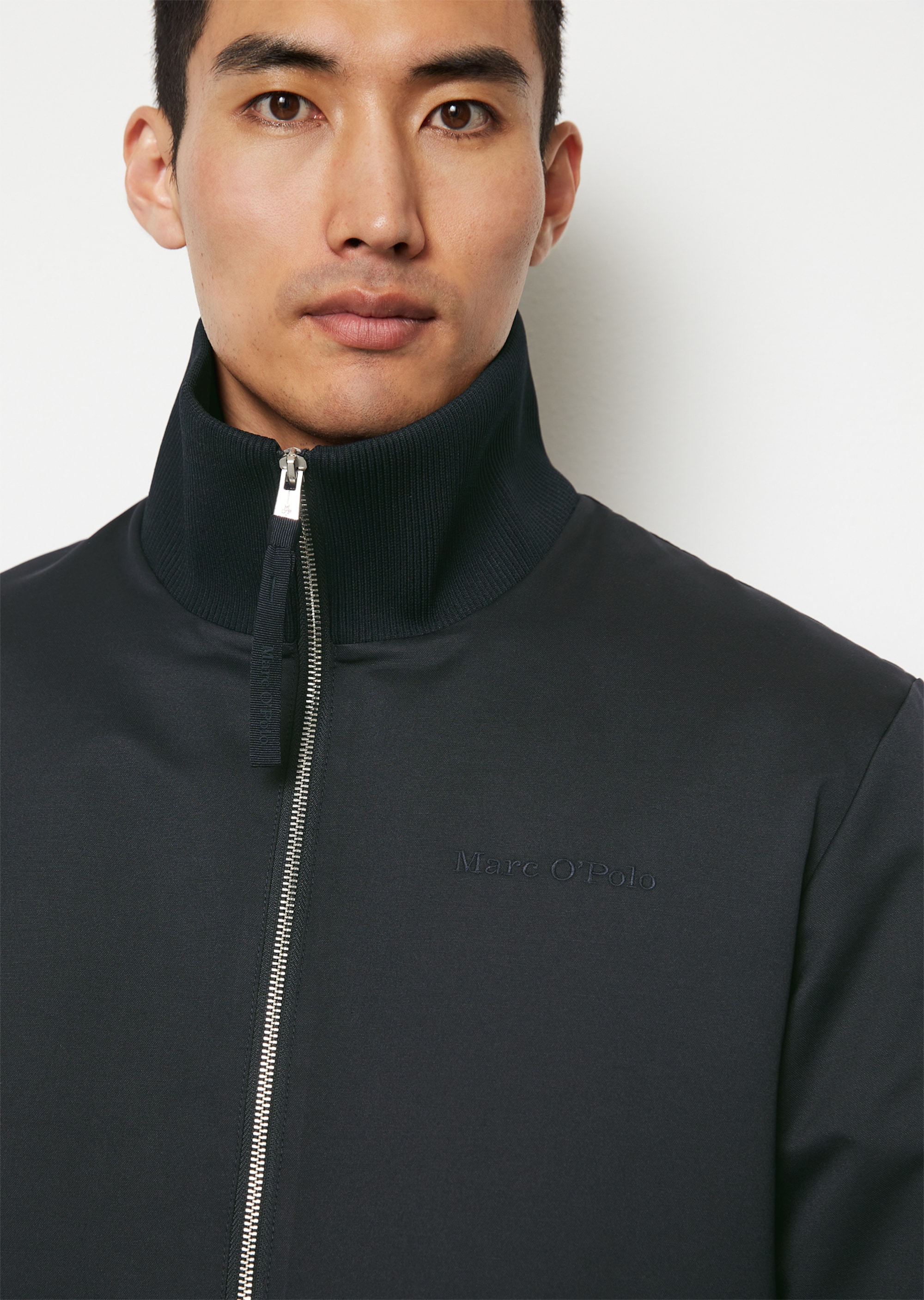 Jacke regular in wattierter Canvas-Qualität