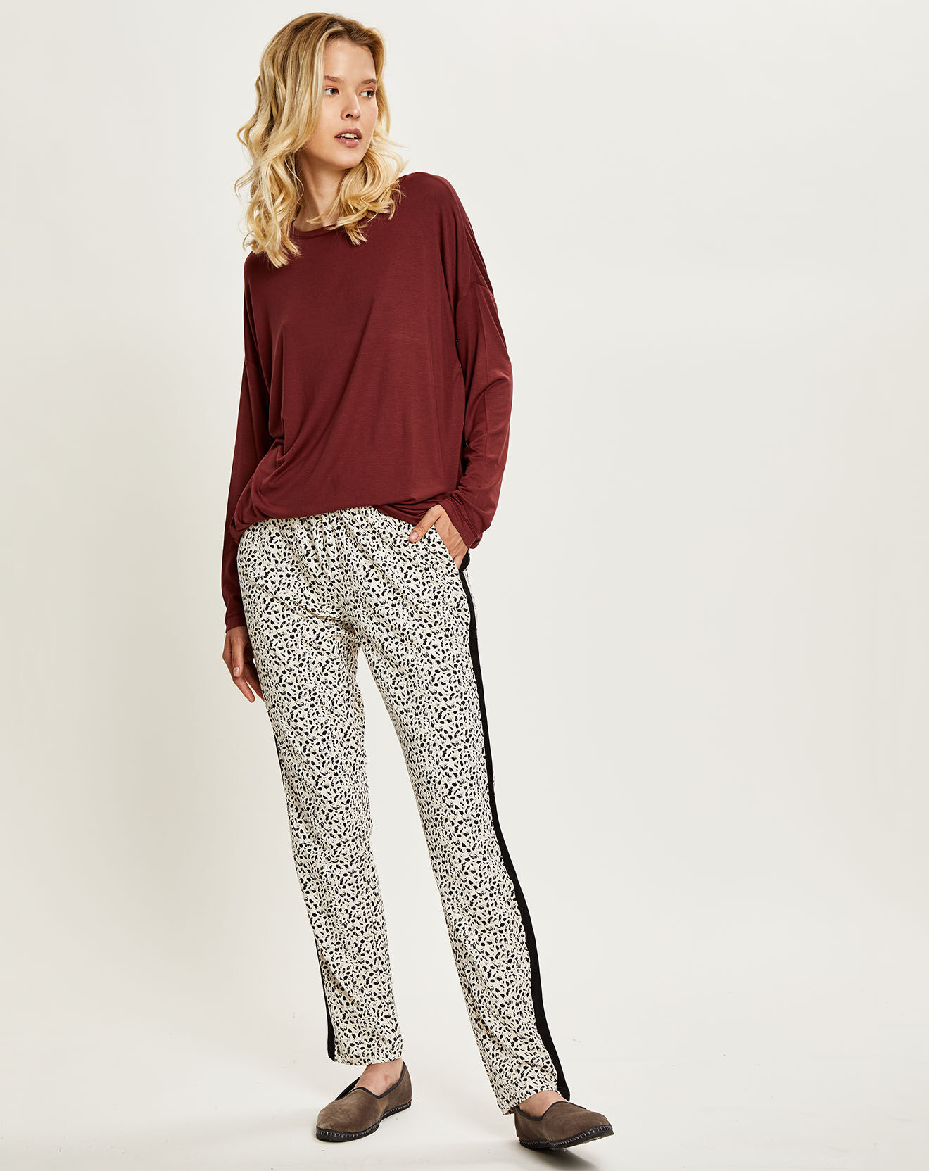 Femilet T-Shirt de pyjama acajou