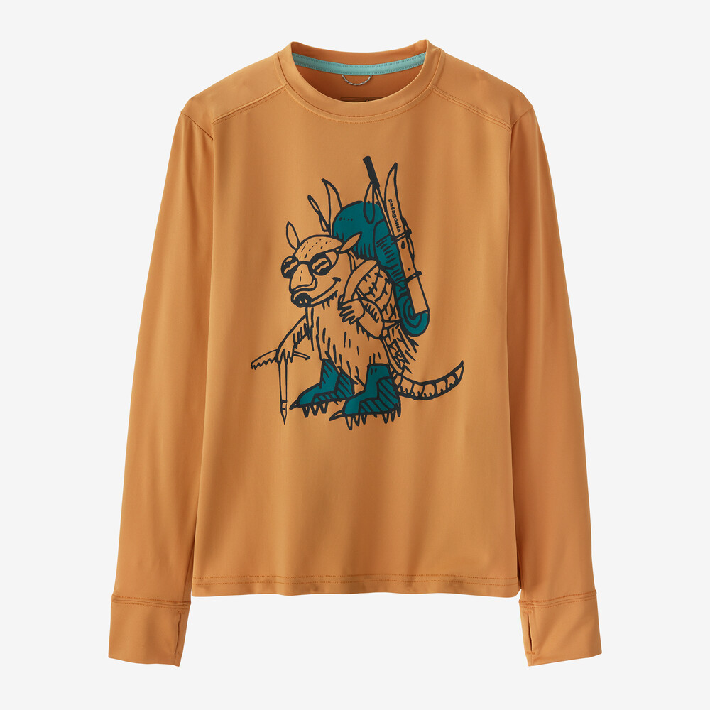 Langärmeliges Capilene Silkweight UPF-T-Shirt für Kinder