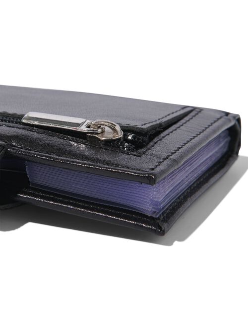 portefeuille avec étuis en cuir noir