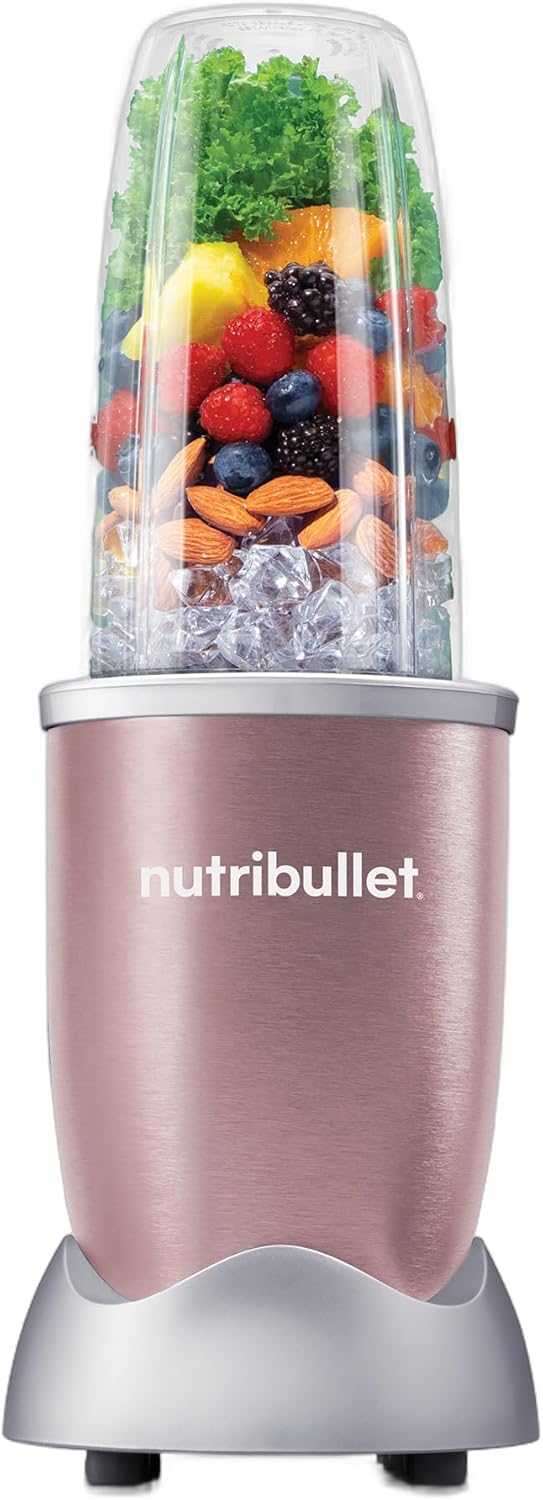 nutribullet Pro, 900 Watt Leistung, Einfach und schnell in der Anwendung, Kompakt, Leicht zu reinigen, Mit 700 ml Becher, Smoothiemixer, Smoothie Maker, Elektrischer Mixer, NB904RG