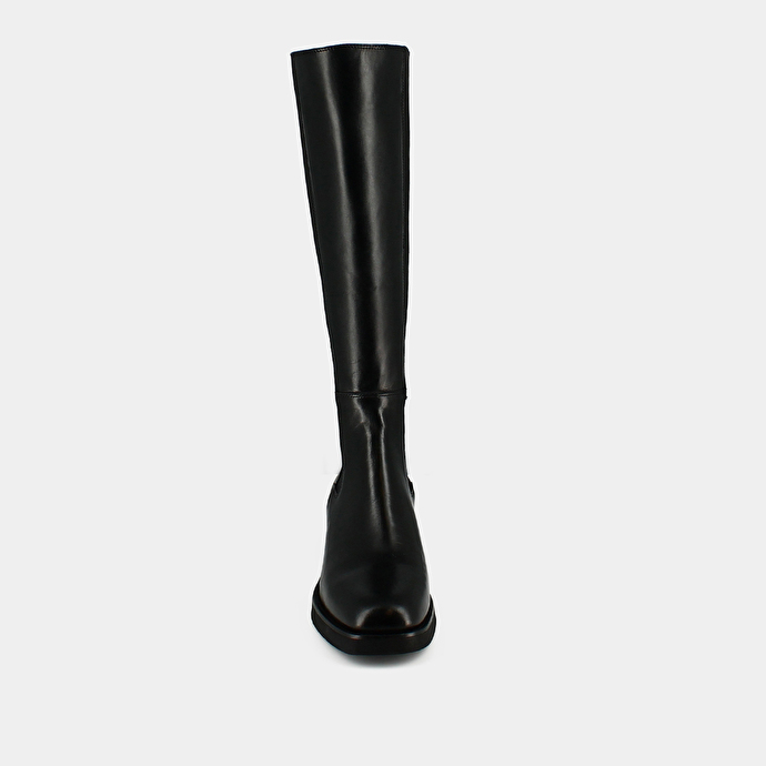 Bottes hautes  en cuir noir