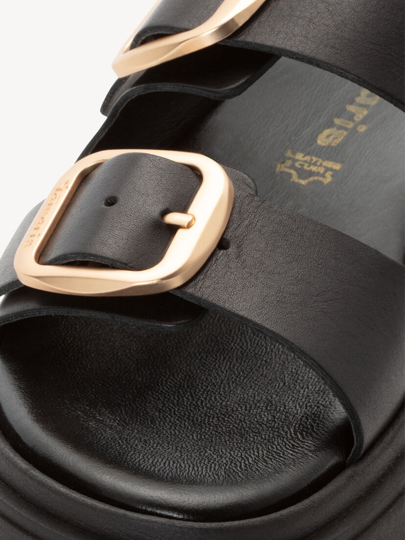 Leren Slipper - zwart