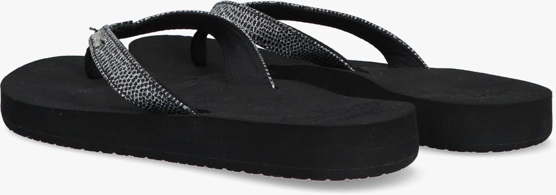 REEF zwarte reef teenslippers star cushion sassy