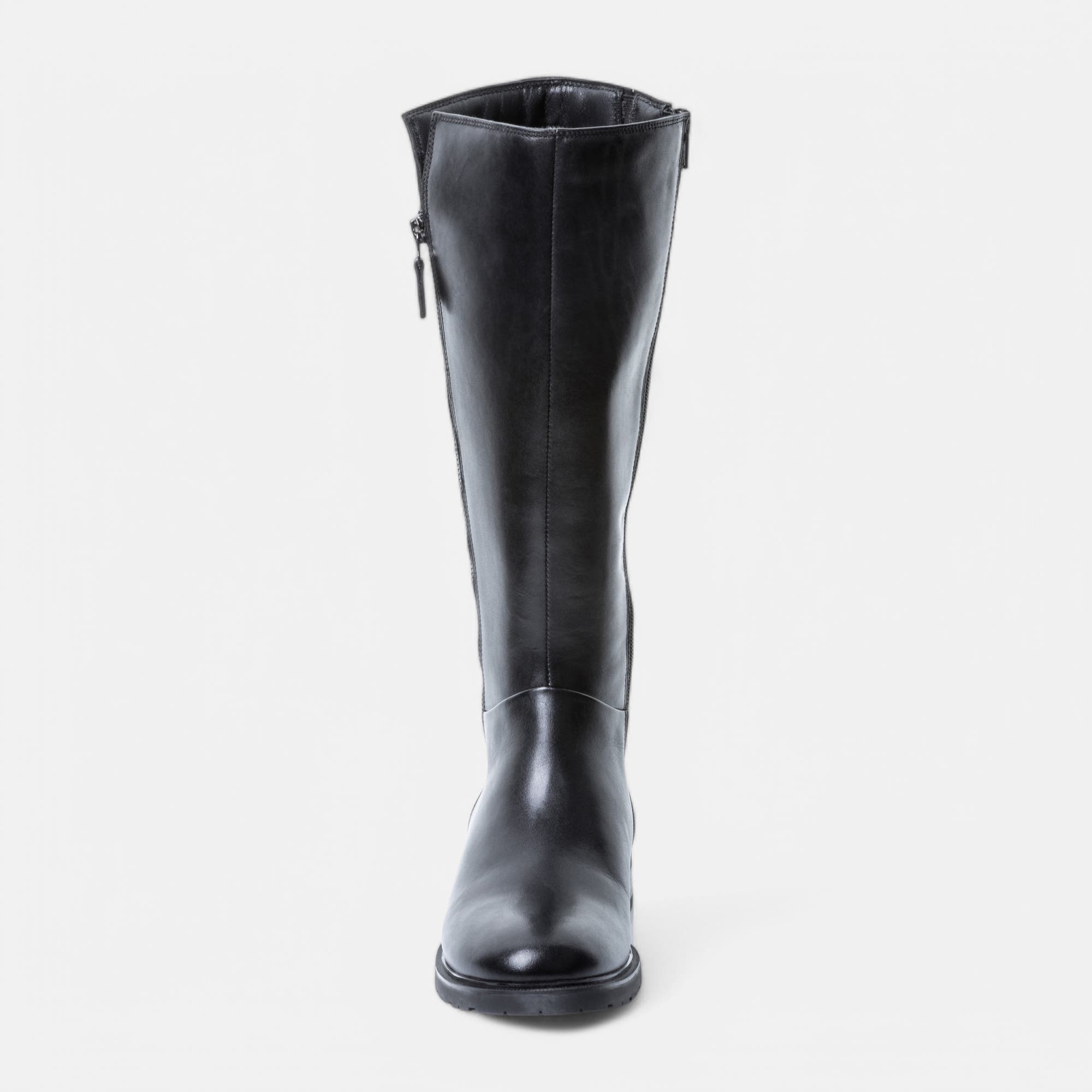 Bottes Femme en cuir noir