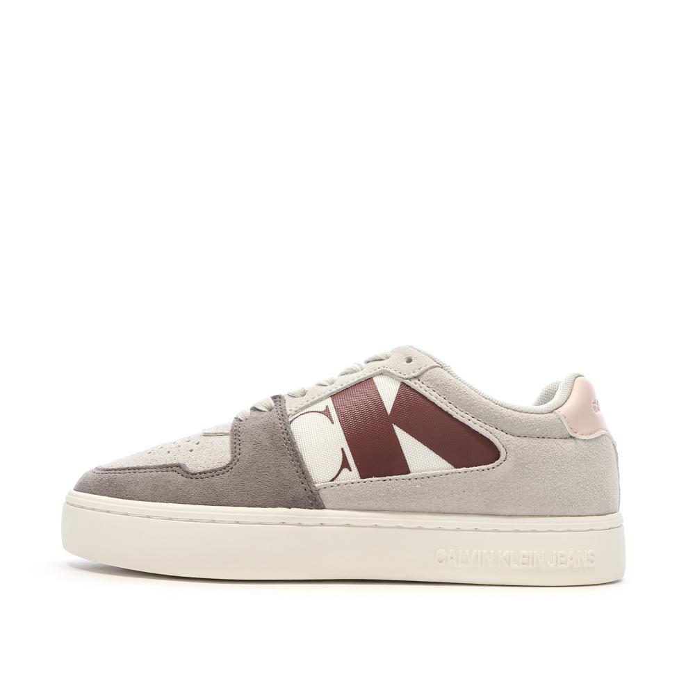 Calvin Klein Jeans Baskets Grises Femme Calvin Klein Jeans Mushroom
