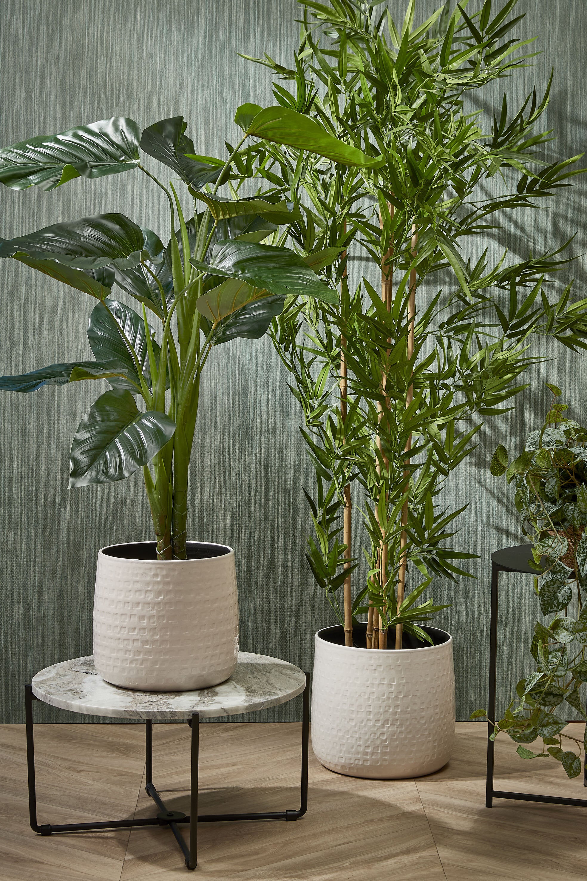 Mica Decorations Bamboe in pot groen - h155xd90cm