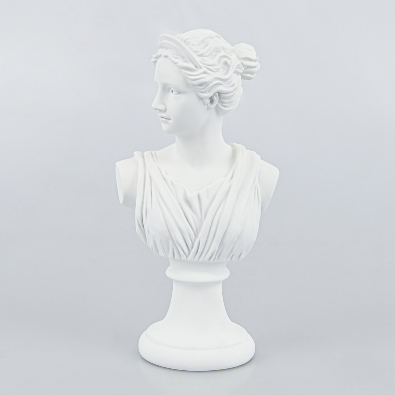 Buste antique décoratif crème
