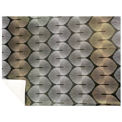 Logistipack - Papier cadeau - 70 cm x 50 m - 70 g/m² - noir et or tribal