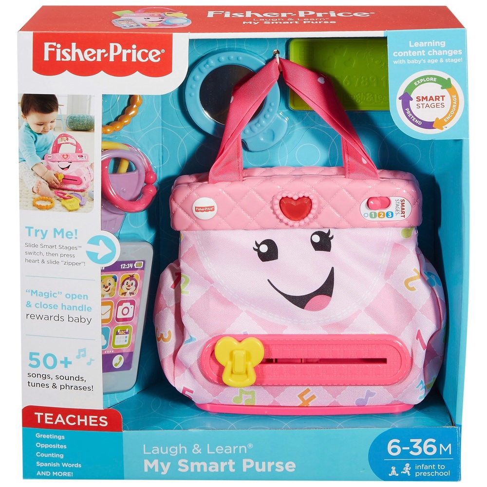 Fisher-Price Lachen & Lernen Meine smarte Handtasche Aktivitätsspielzeug