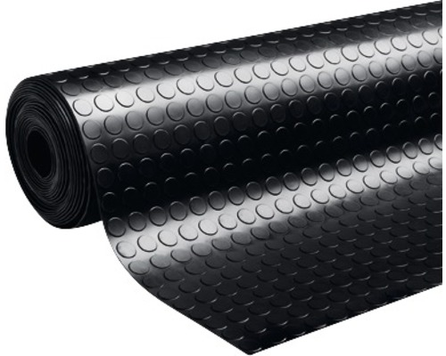 Zwarte rubberen loper, 100 cm breed (per meter verkocht)