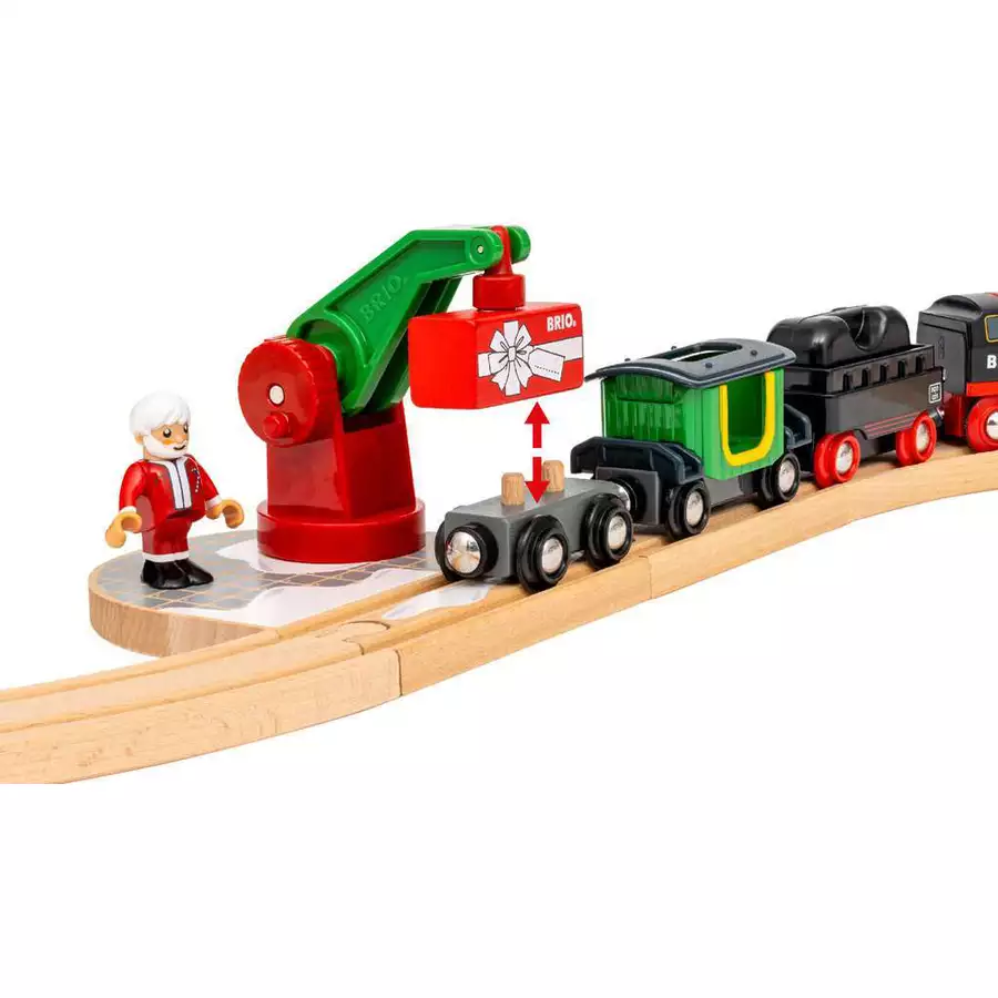 Brio BRIO Batterie-Dampflok Weihnachts-Set bunt